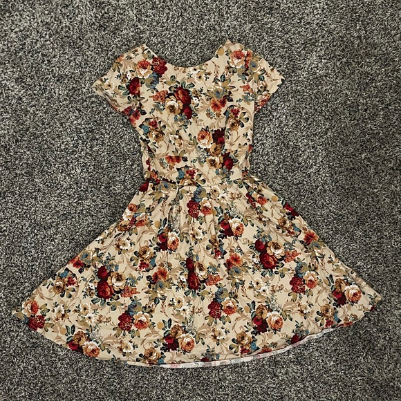 MINTLIMIT Women's Cocktail Tea Dress Vintage Rockabilly A-Line Short Sleeve - Picture 2 of 2